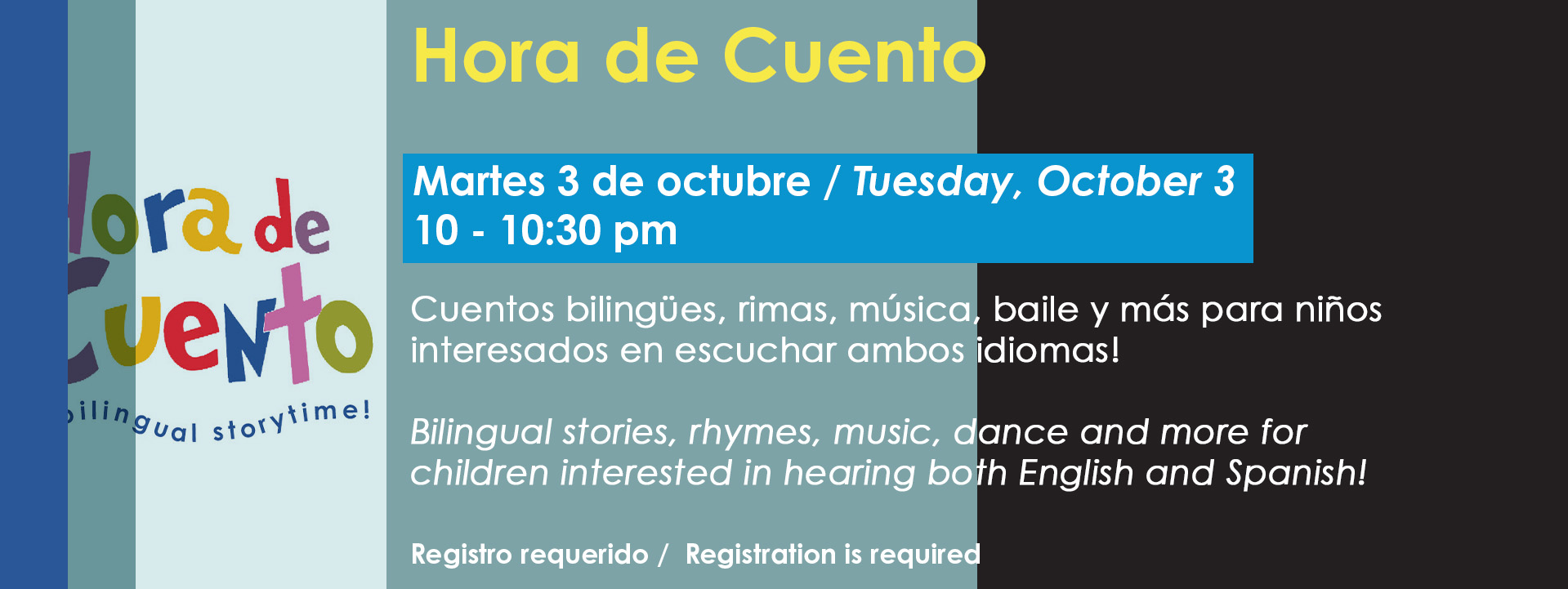 Hora de cuentos Oct 3